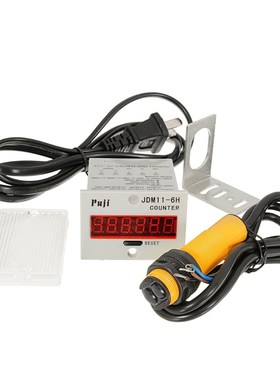 100-240VAC 6 Digital LED Counter+Photoelectric Sensor+Reflec
