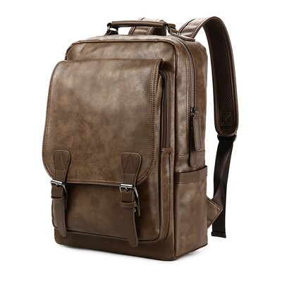 New Luxury School Backpack Waterproof Leather Backpack For
