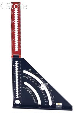 Folding Triple-cornered Ruler Carpenter Speed Layout Tool Mu
