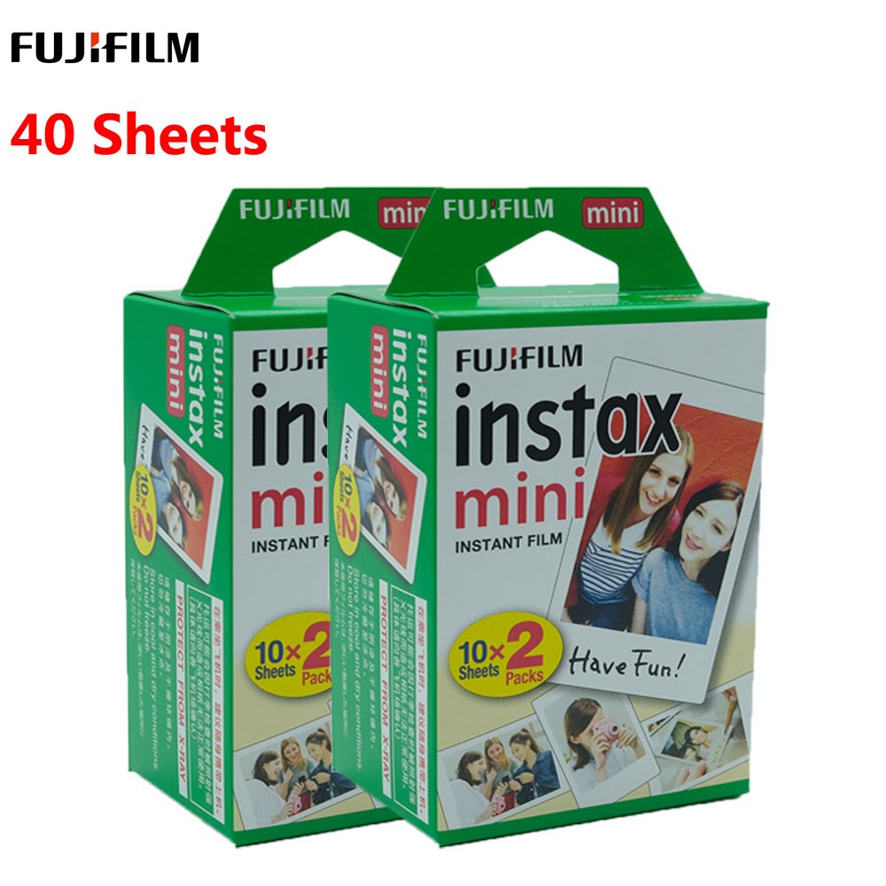 Genuine 40 sheets Fujifilm Instax mini 9 films white Edge 3