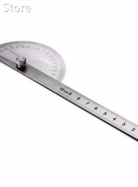 1Pc Stainless Steel 180 Degree Protractor Angle Finder Measu
