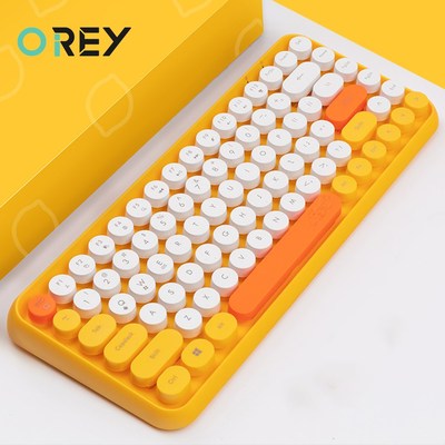Bluetooth Keyboard Wireless Keyboard Mini Round Button Gami