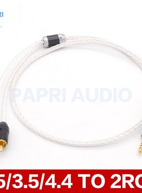 PAPRI  7N OCC Silver Plated 24K Gold Plated Plug  2.5 Balan