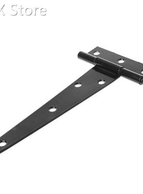 Black Paint T Shape Triangle Hinge Cabinet Shed Wooden Door