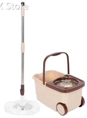 Mop and Bucket Hand Free Wringing Floor Cleaning Mop Indoor
