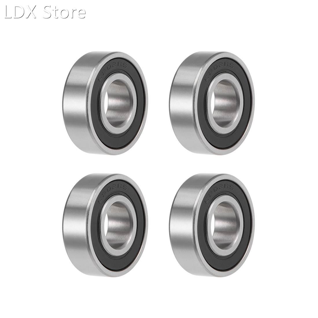 4 Pcs Deep Groove Ball Bearings Z2 25-40mm x 62-72mm x 14-17