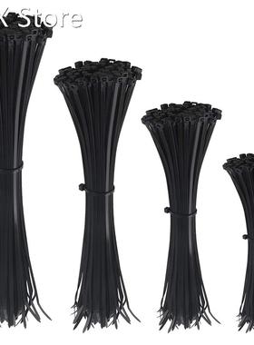 400 Pcs Cable Ties Nylon Zip Ties Self-Locking Cable Tie Bla