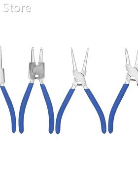 4PCS/Lot 7inch Long Nose Circlip Pliers Set Professional Ext
