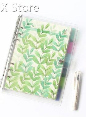 PP 6-hole Color Index Page A5 A6 A7 Catoon Clear Divider Ind