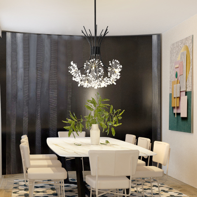 Modern LED Chandeliers Lights Holding Flowers Design LED Cei