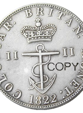 UF(22) ANCHOR MONEY   1822 British West Indies half Dollar