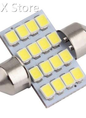 New Super White 31mm Festoon 16 SMD 1210 Car Led Auto Interi