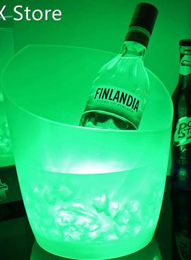 5L Waterdichte Led Kleur Veranderende Plastic Ijsemmer Bars