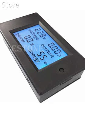 AC 20A 100V LCD Digital Volt Voltage Watt Current Power Mete