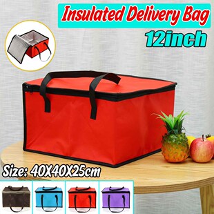 New 12/10inch  Insulated Pizza Delivery Bag Cooler Bag Wate