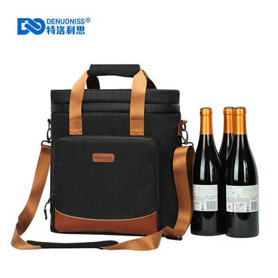 DENUONISS New 2020 Wine Cooling Bag  Leakproof Picnic C