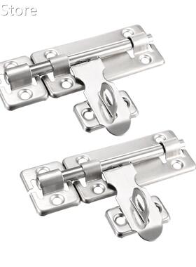Sliding Bolt Gate Latch, 4-inch Stainless Steel Door Hasp wi