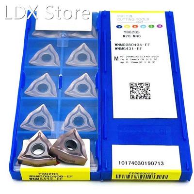 10pcs tools YBG205 WNMG080404 -EF WNMG 080404 EF cemented Ca