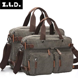 Z.L.D.New casual canvas bag business briefcase computer bag