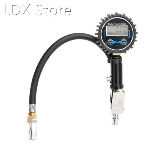 200PSI Digital Tire Pressure Gauge Dial Meter Pistol Grip Tr