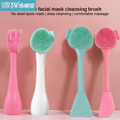 Face Cleansing Brush Double Head Silicone Face Massage Brush