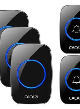 CACAZI AC Wireless Doorbell 100 240V Waterproof Door Bell 3