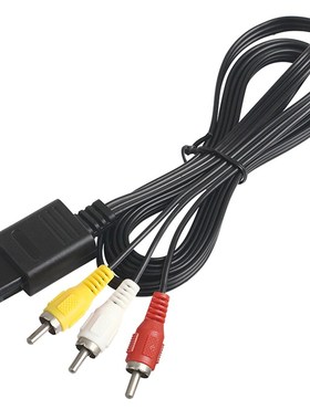 1.8m 6FT AV TV RCA Video Cord Cable for SNES GameCube for N