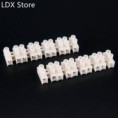 10A 2 Way 60G Screw Terminal Barrier Connector 10pcs Electri