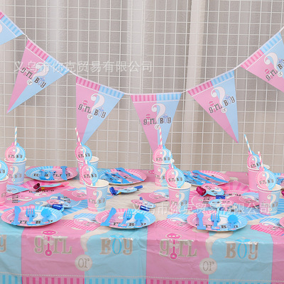 Children's boys and girls gender reveal birthday party p