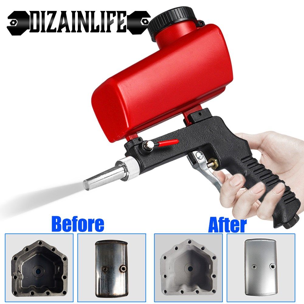 Adjustable Sandblasting Gun 90psi Portable Sand Blaster Sand