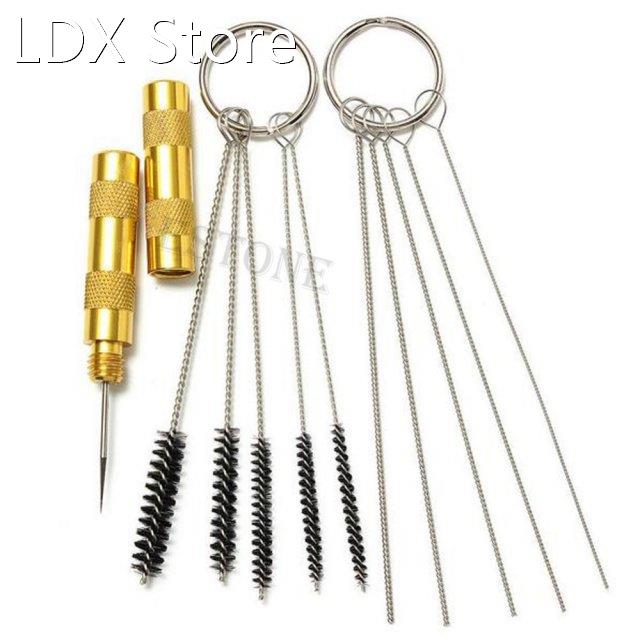 11pcs Airbrush Spray Cleaning Repair Tool Kit Stainless Stee