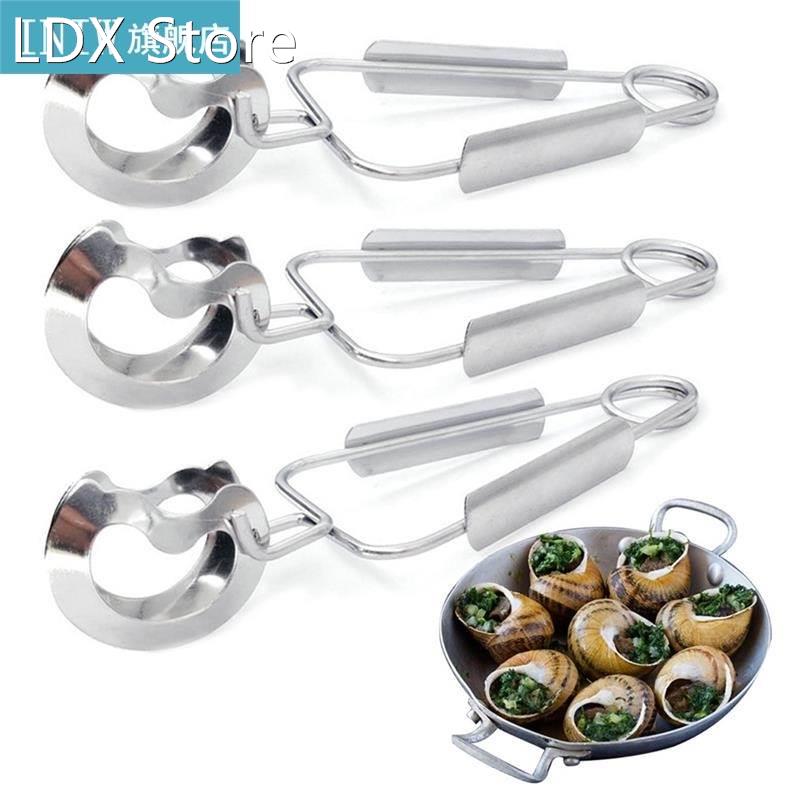 3Pcs/Set Kitchen Tongs Stainless Steel Creative Spri