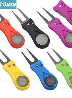 1PC Golf Divot Repair Switchblade Tool Stainless Steel Putti