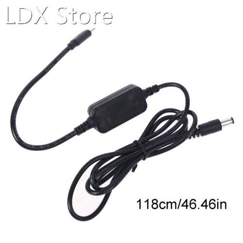 USB C PD Type C Male to 12V 20V 5.5x2.1mm Male Step Up Power