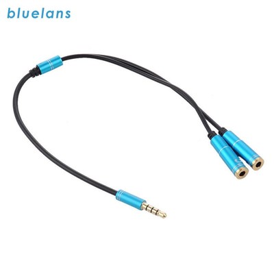 Universal 3.5mm Jack Y Splitter Headphone Mic Audio Adapter