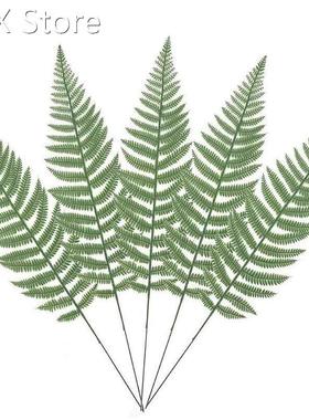 10PCS Artificial Boston Fern Bush Plant Faux Leaves Green Pl