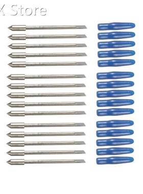 15Pcs 60 Degree Cutting Blade 适用于 Graphtec CB09 Silhouett