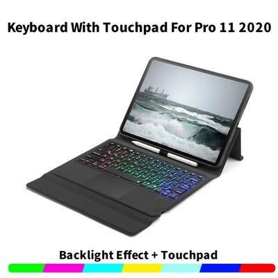 Keyboard with Touchpad for iPad Pro 11 2020 2018 Tablet Blu