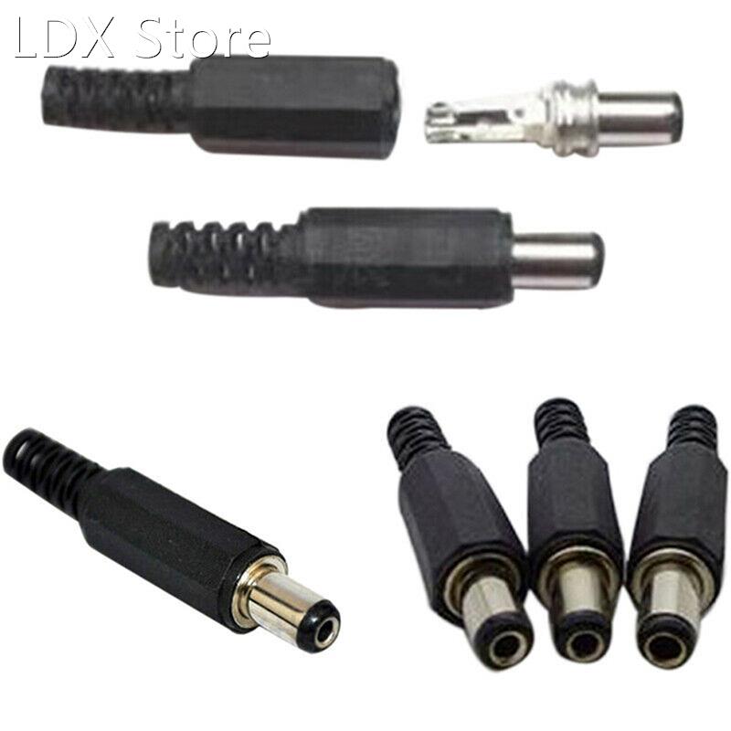 5 Pair (10pcs) 5.5x2.1mm DC Power Female Plug Jack + Male Pl
