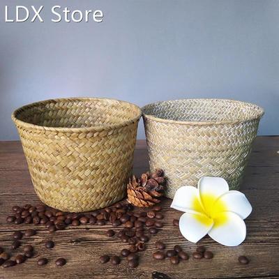 DIY Wicker Rattan Laundry Storage Baskets Woven Folding Flow