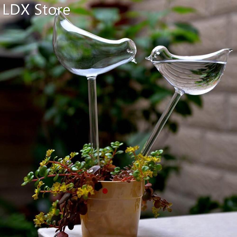 2PCS Glass Pure Automatic Garden Plant Watering Device Indoo