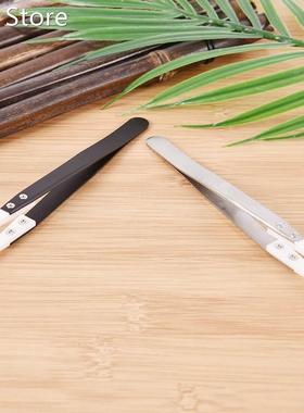 Heat Resistant Stainless Steel Ceramic Tweezers Non Conducti