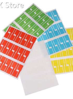 30pcs/sheet Self-adhesive Cable Sticker Waterproof Identific
