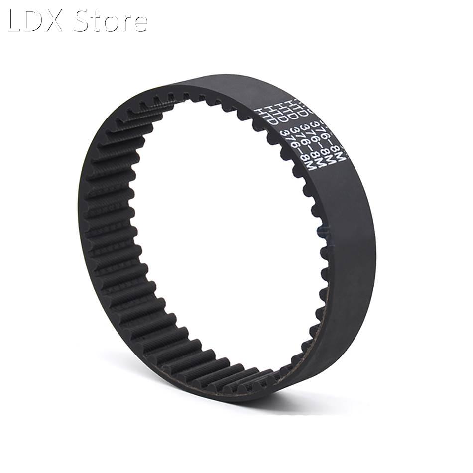1Pcs HTD 8M-408 To 8M-488 Close Loop Timing Belt Black Rubbe