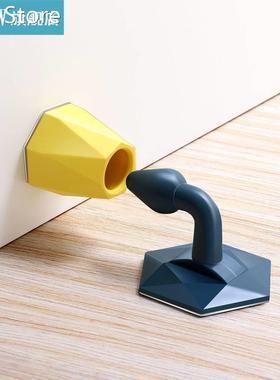 Anti-Collision Silicone Doorstop Punch-Free Floor Door Stopp