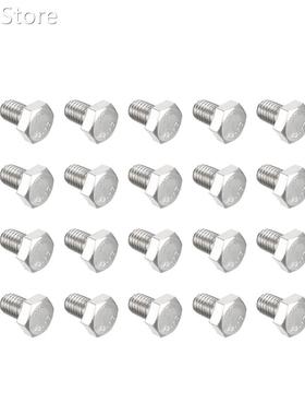 M8 Thread 12mm 304 Stainless Steel Hex Screws Bolts Fastene