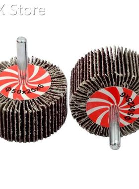 6 Packs 2 Inch 80 Grit Abrasive Mounted Flap Wheel Sander,1/