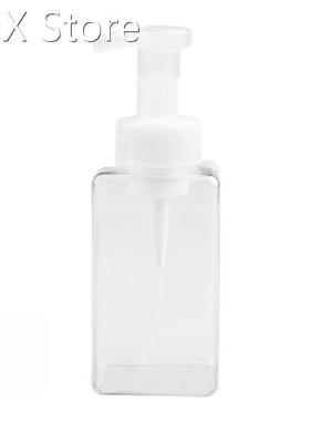 450ml Portable Foam Bottle Empty Pump Transparent Square Bot