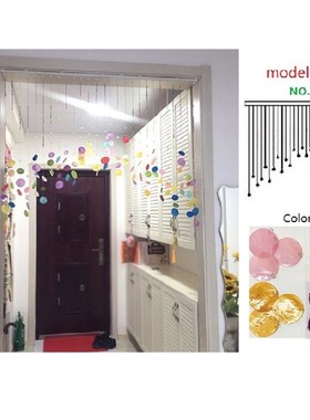 finished curtain 20pcs/lot Colorful shell crystal bead curta
