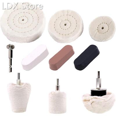 Buffing Pad Polishing Wheel Kits 10Pcs, 1/4Inch Hex Shafts,